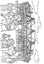 coloring page olympic stadium
